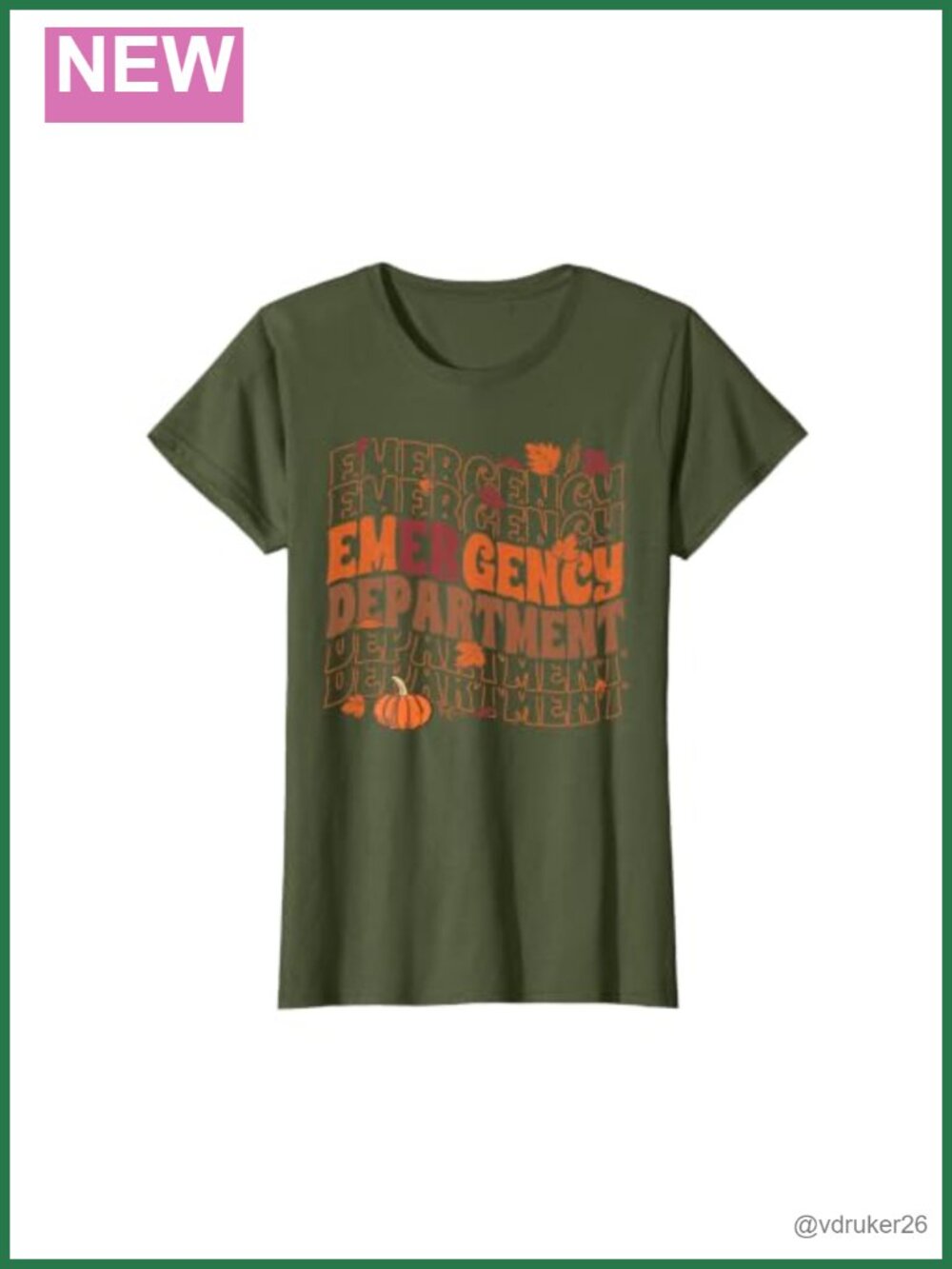 Retro Groovy Emergency Department Tee Fall Thanksgiving Nurse Shirt